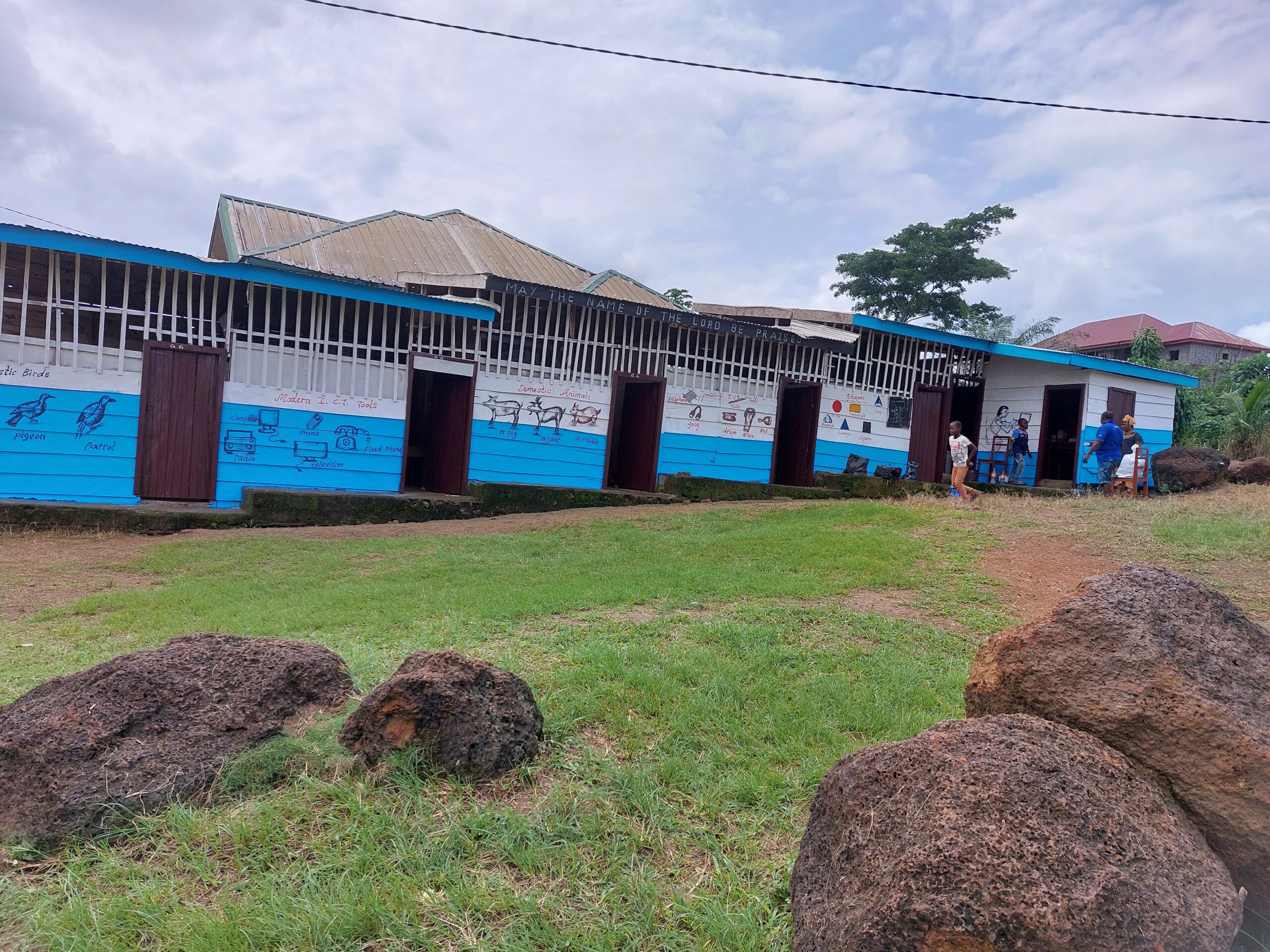 The school building